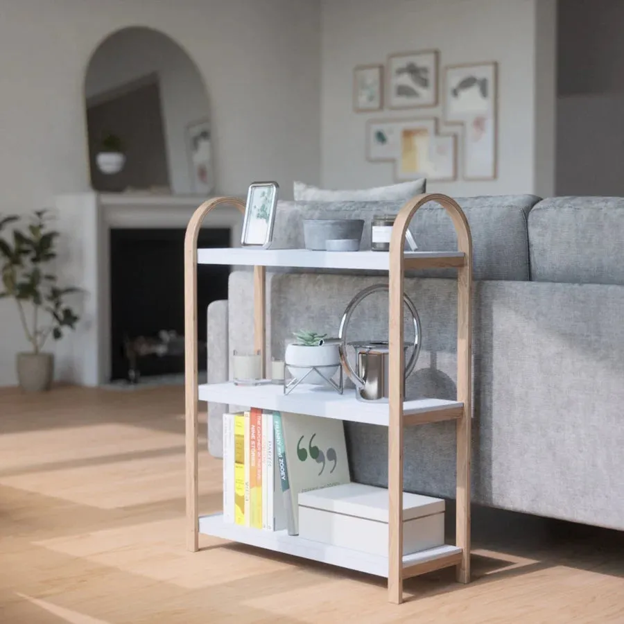 Bellwood Freestand Shelf - 3 Tier - White/Natural