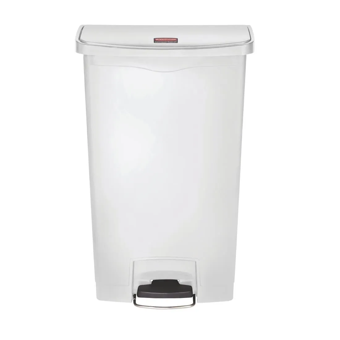 CW590 Rubbermaid Slim Jim Step on Bin Front Pedal 68Ltr White